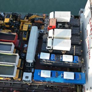 The tractors and dump trucks ordered by customers in the Congo were successfully shipped