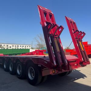 Batch of 4-Axle 80-Ton Lowbed Semi-Trailers Shipped to Niger