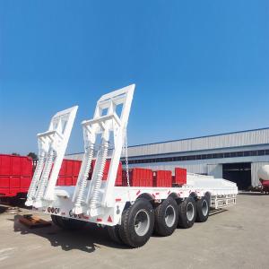 Heavy Duty 4 Axles Low Bed Truck Trailer